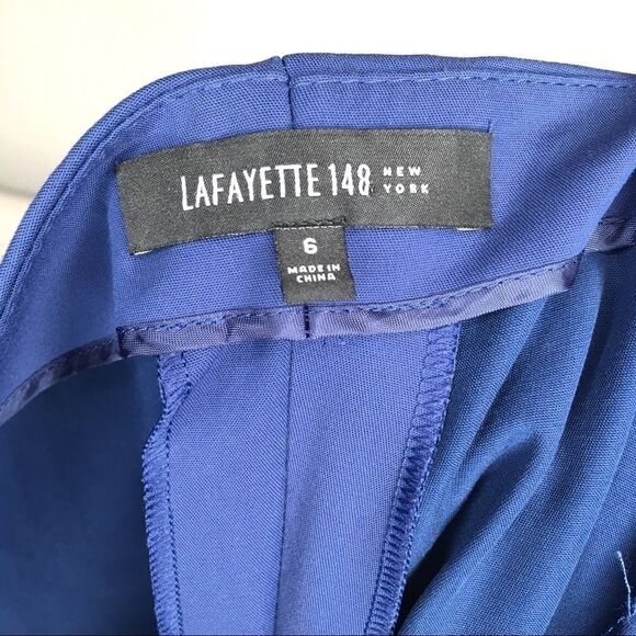 Lafayette 148 | Cropped Bleecker Ankle Pants - Picture 6 of 8